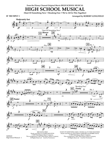 High School Musical - Bb Trumpet 1