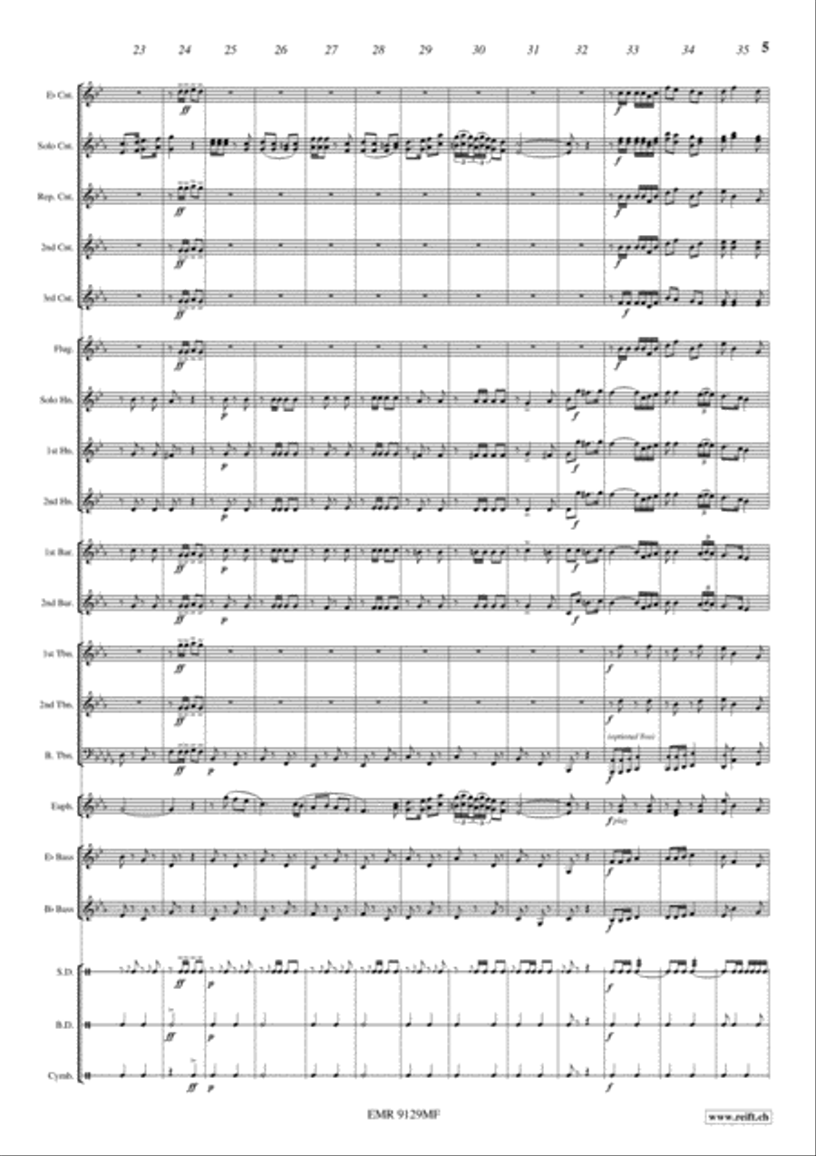 March Of Honor March Of Honor Brass Band scores gallery preview page 5