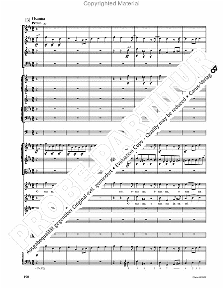 Missa solemnis Missa solemnis 4-Part scores gallery preview page 206