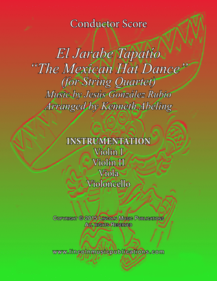 Book cover for El Jarabe Tapatío - “Mexican Hat Dance” (for String Quartet)
