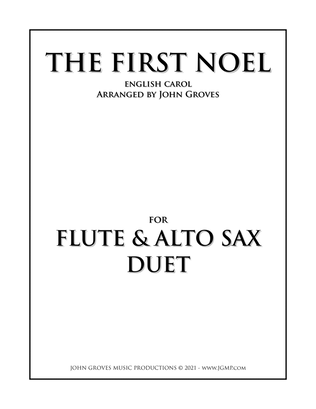 Book cover for The First Noel - Flute & Alto Sax Duet