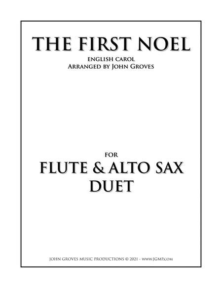The First Noel - Flute & Alto Sax Duet image number null