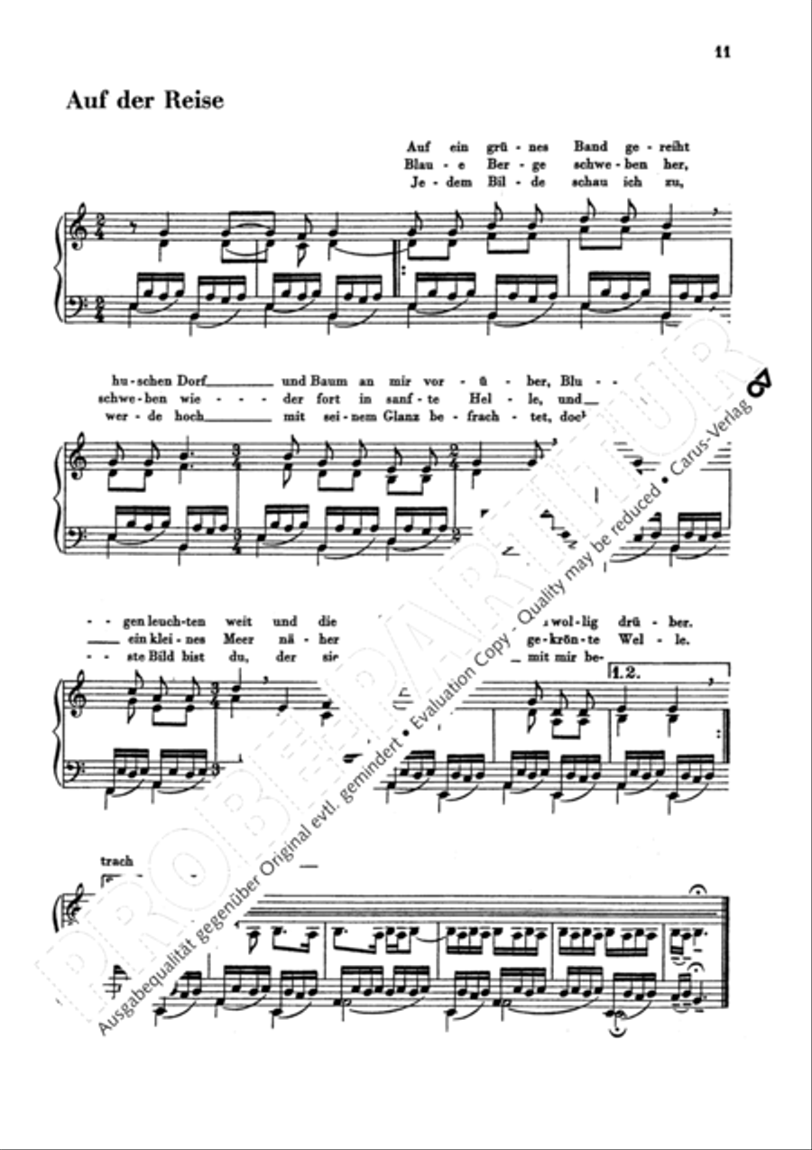 Lieder am Klavier zu singen Choir scores gallery preview page 14