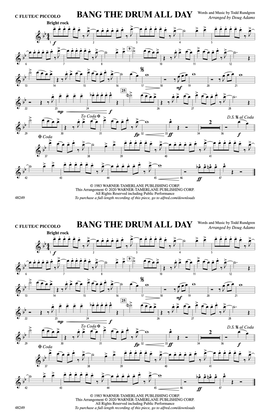 Bang the Drum All Day: Flute