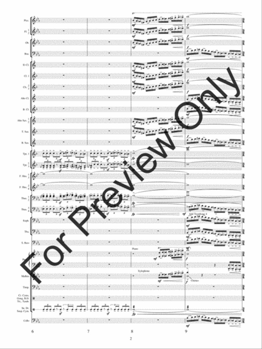 Festival Variations Concert Band scores gallery preview page 5