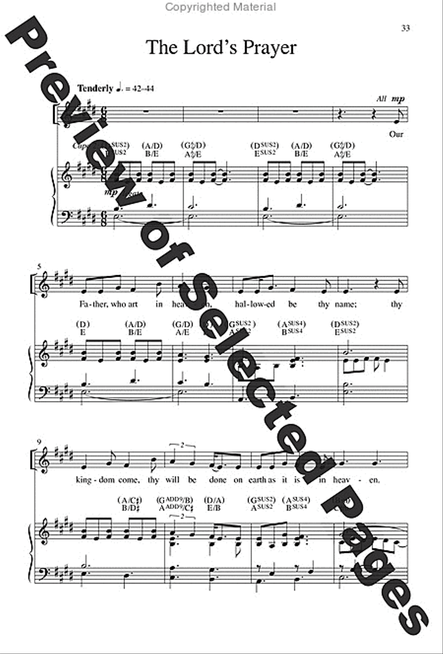 Mass from Age to Age - Choral / Accompaniment edition 4-Part scores gallery preview page 22