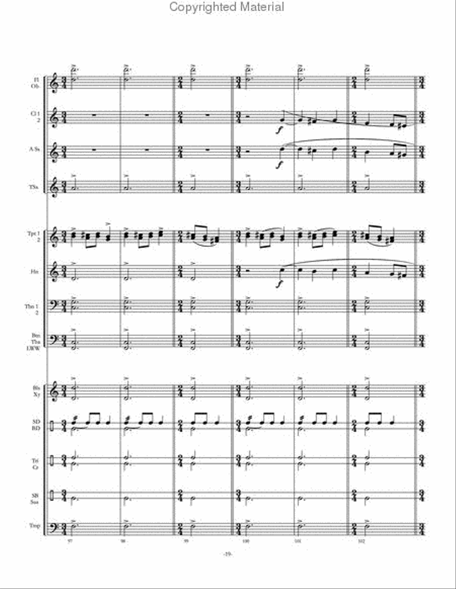 Kaleidoscope Concert Band scores gallery preview page 20