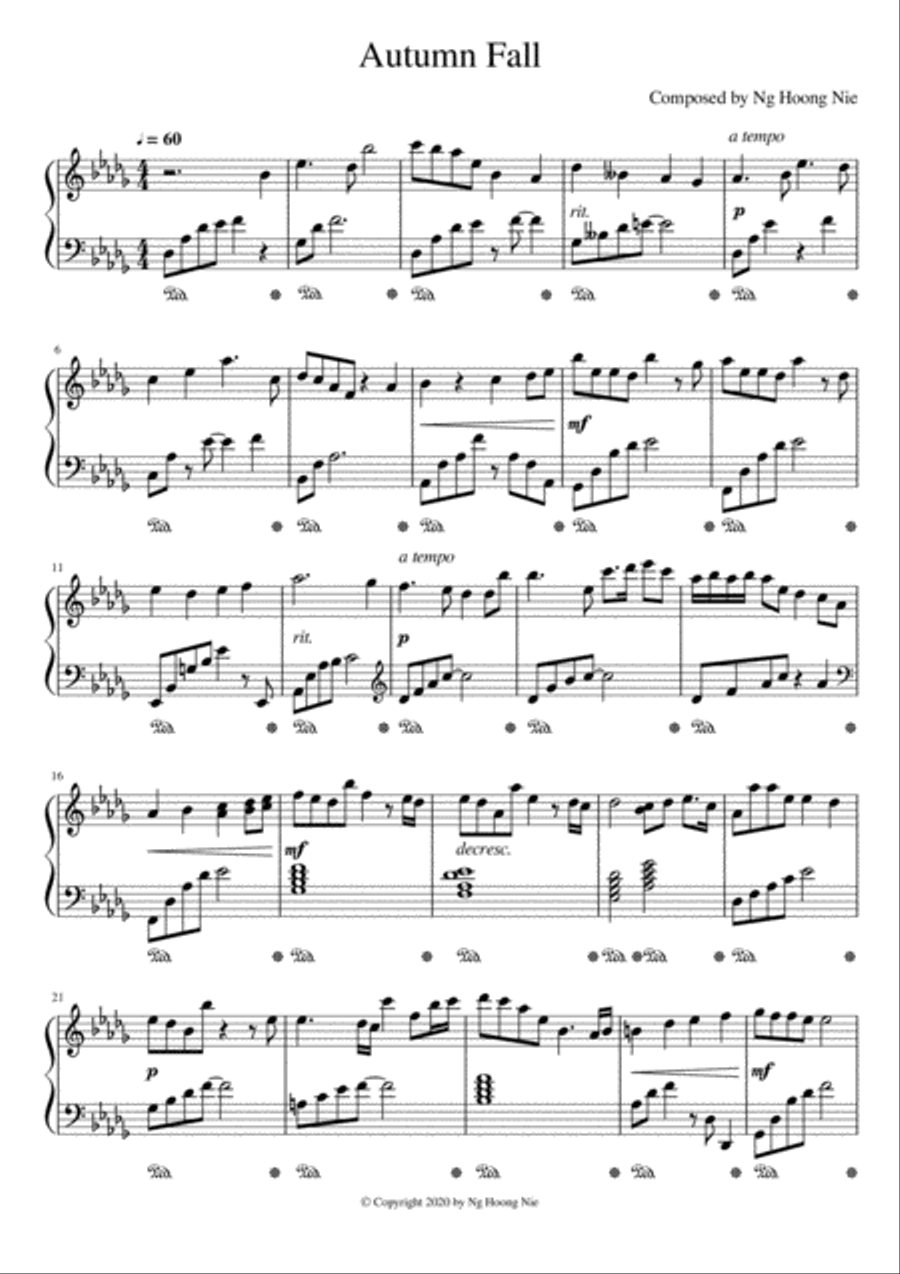 Autumn Fall Small Ensemble scores gallery preview page 1
