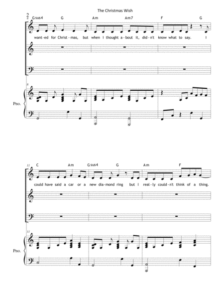 The Christmas Wish (SAB/3-Part Chorus) image number null