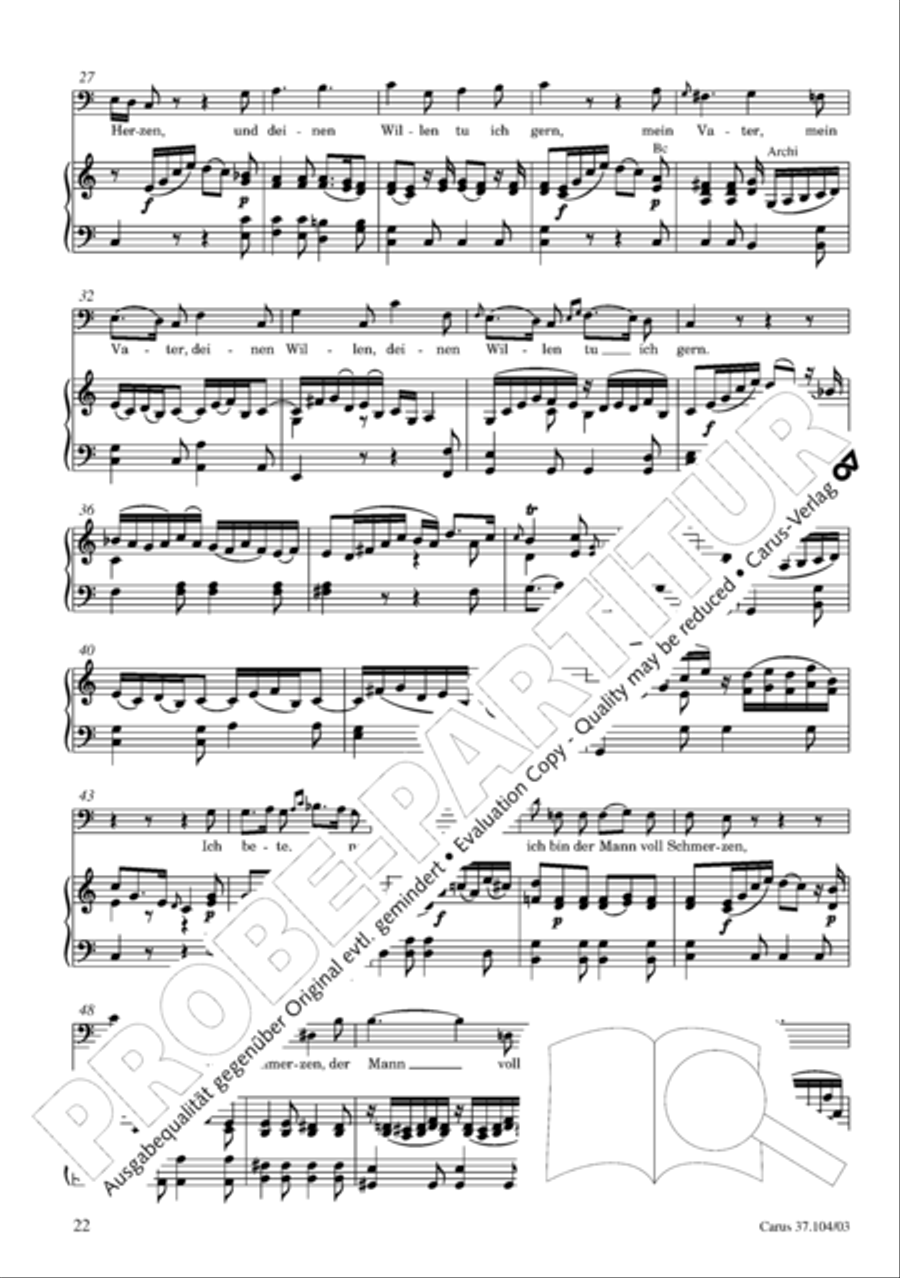Ein Lammlein geht und tragt die Schuld 4-Part scores gallery preview page 23