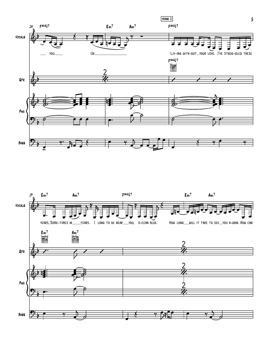 Missing You Jazz Ensemble scores gallery preview page 5