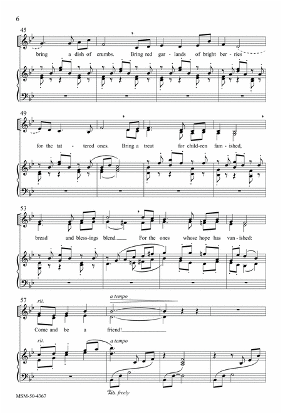 Whosoever on the Night of Christ's Nativity 4-Part scores gallery preview page 6