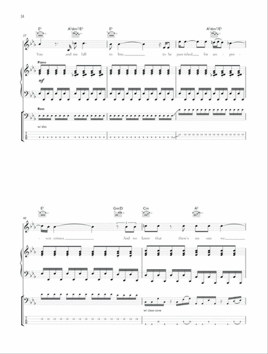 United States of Eurasia (+ Collateral Damage) Guitar Tablature scores gallery preview page 5