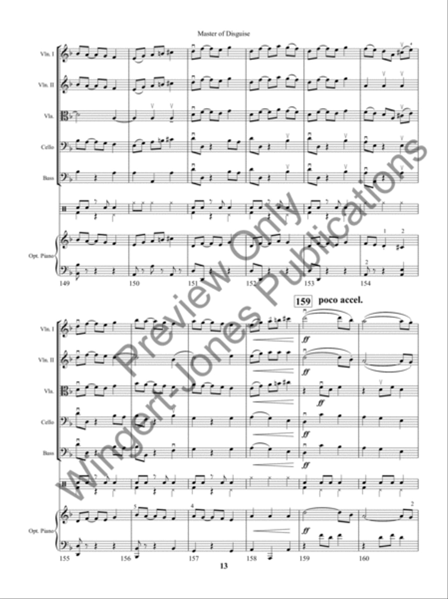 Master of Disguise String Orchestra scores gallery preview page 16