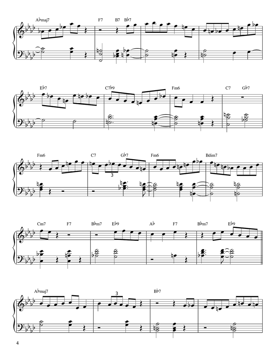 Indiana (Back Home Again In Indiana) Piano Solo scores gallery preview page 4