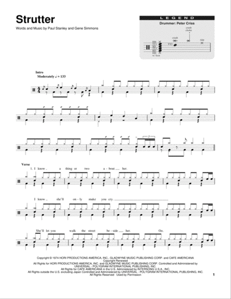 Strutter Drum Set scores gallery preview page 1