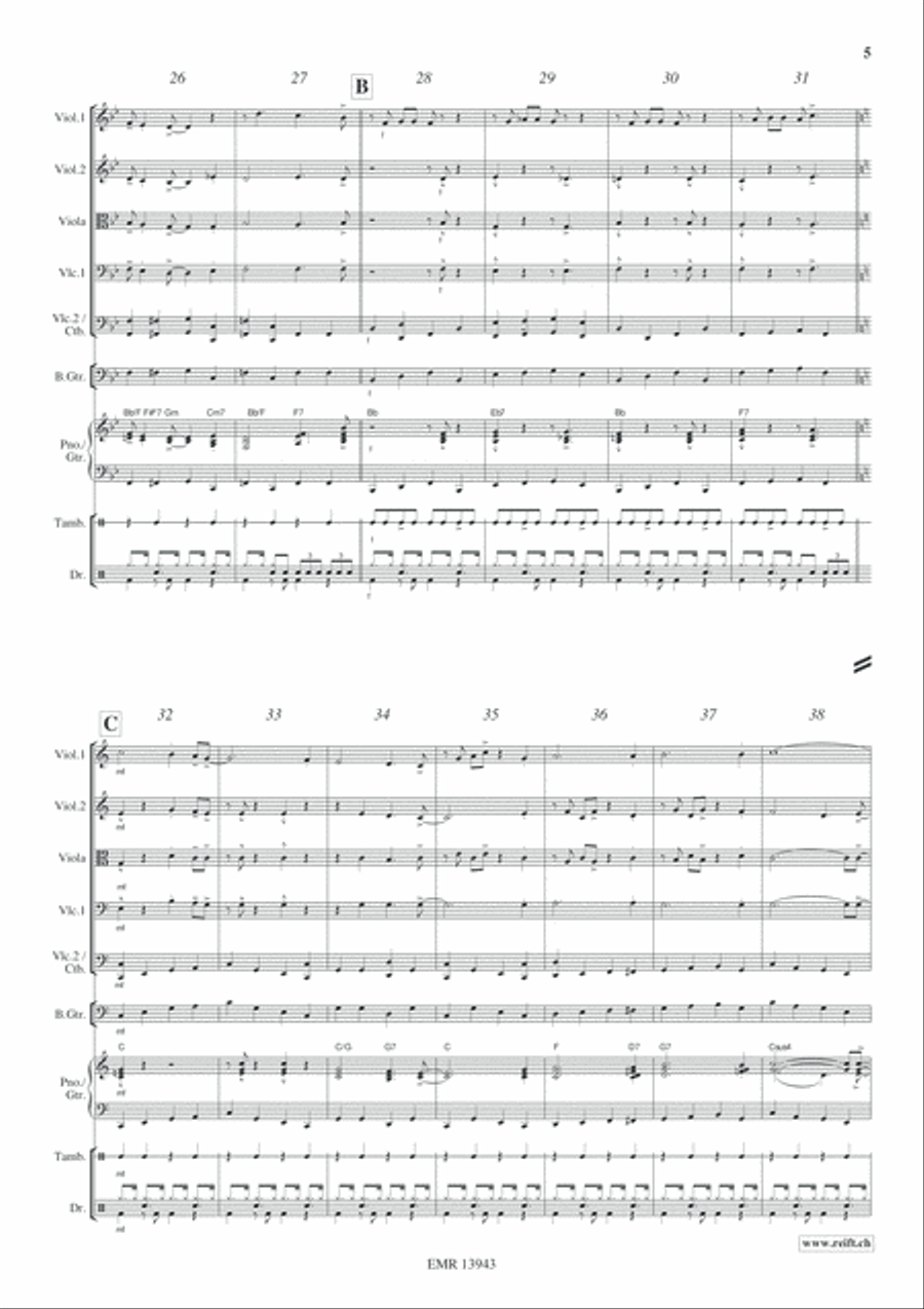Joyful Christmas Joyful Christmas String Quintet scores gallery preview page 6