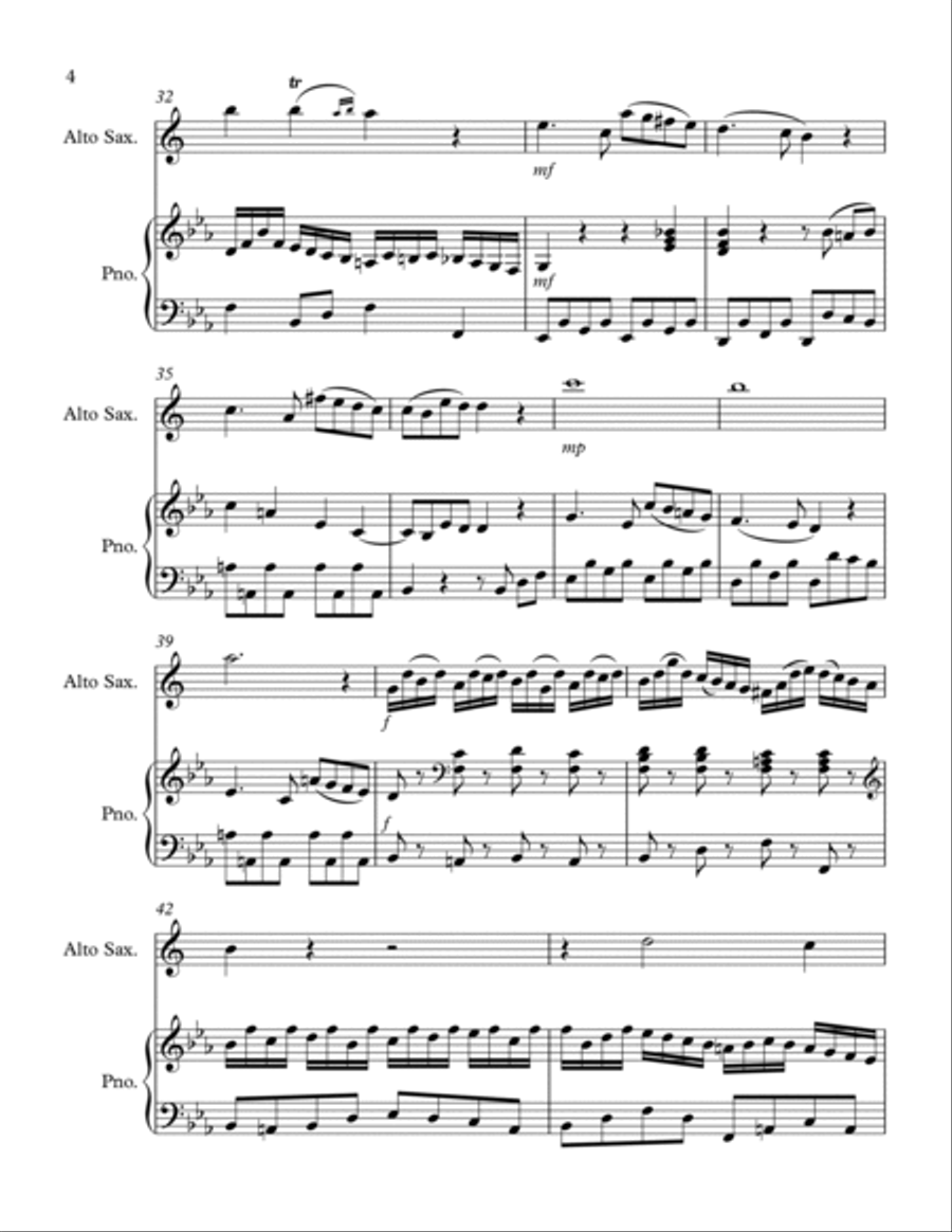 Bologne - Violin Sonata No. 1 (for saxophone) Soprano Saxophone scores gallery preview page 6