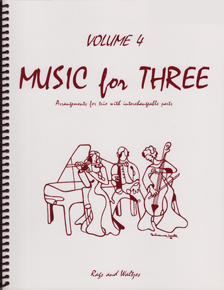 Book cover for Music for Three, Volume 4 - Keyboard/Guitar