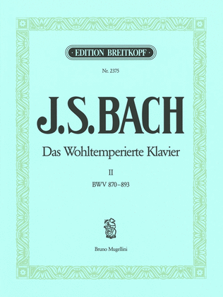 Book cover for The Well-tempered Clavier