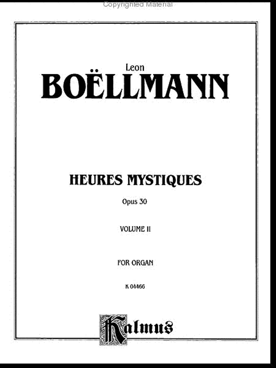 Heures Mystiques (Urtext) (Op. 30), Volume 2 Organ scores gallery preview page 2