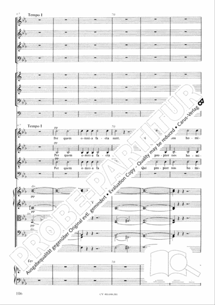 Mass in A Major (2 versions) STB scores gallery preview page 117