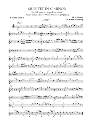 Quintet in Cm K.406/516b, I. Allegro