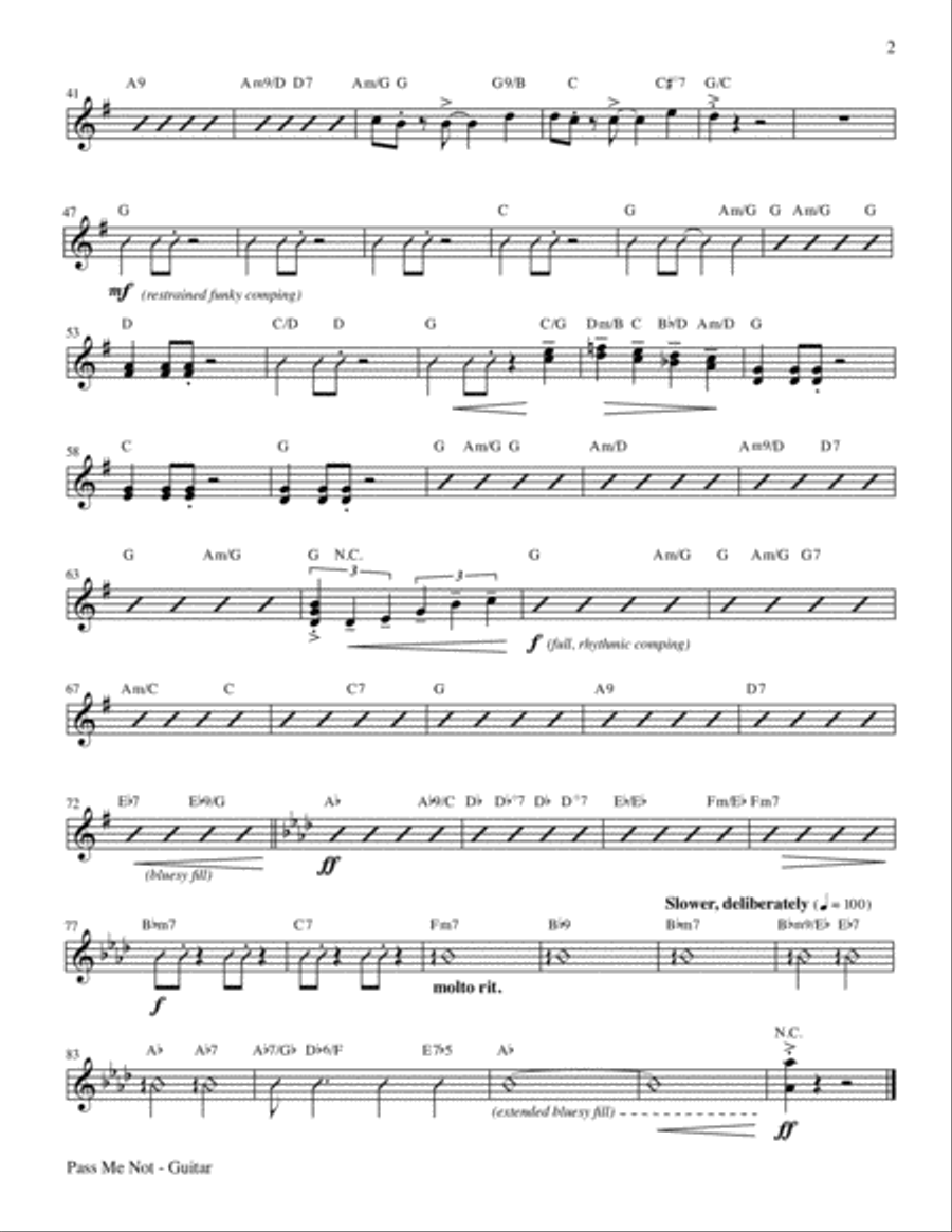 Pass Me Not Guitar scores gallery preview page 3