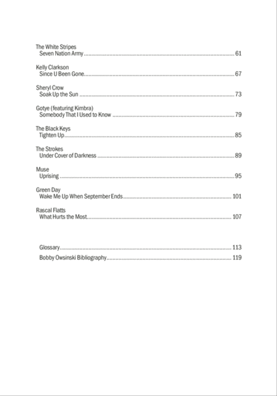 Bobby Owsinski's Deconstructed Hits -- Modern Rock & Country Collection / Songbook scores gallery preview page 3