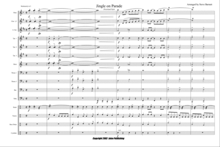 Jingle On Parade Marching Band - Sheet Music page 2