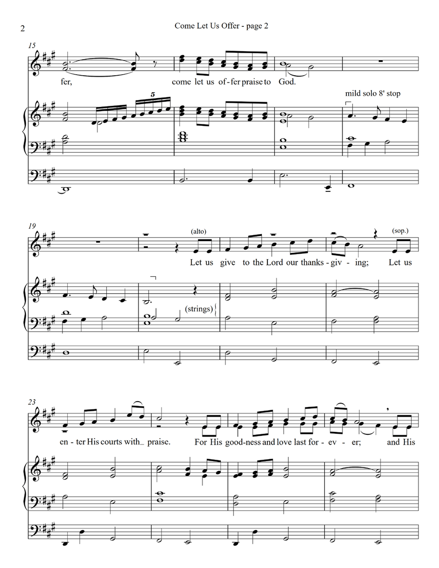 Come Let Us Offer SA scores gallery preview page 3