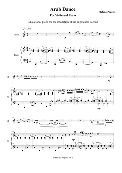 Arab Dance - Violin (original) version image number null