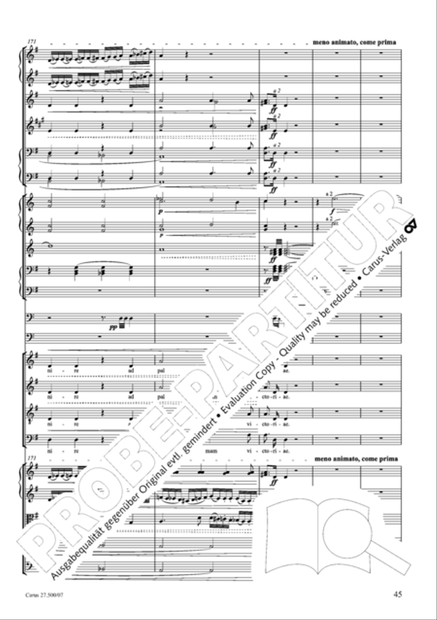 Quattro pezzi sacri Orchestra scores gallery preview page 46