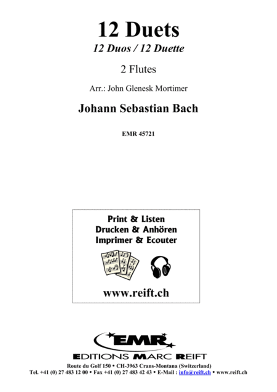 12 Duets 12 Duets Flute Duet scores gallery preview page 2