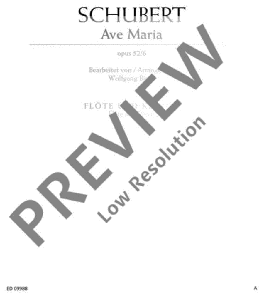 Ave Maria Flute Solo scores gallery preview page 2