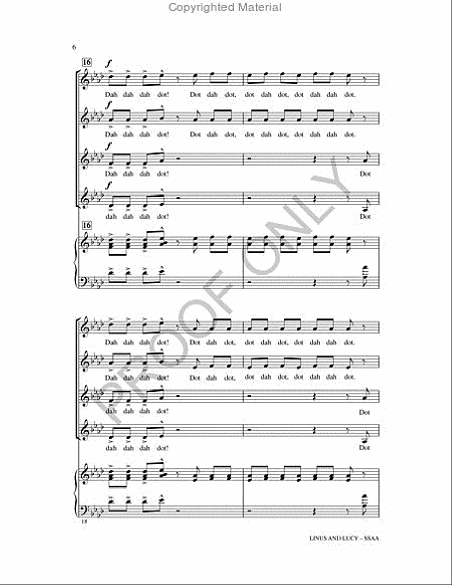Linus and Lucy Linus and Lucy SSAA scores gallery preview page 5