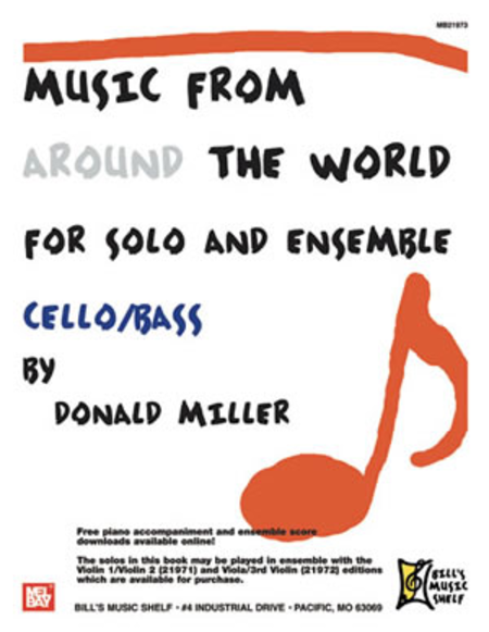 Music From Around The World For Solo & Ensemble, Cello-Bass