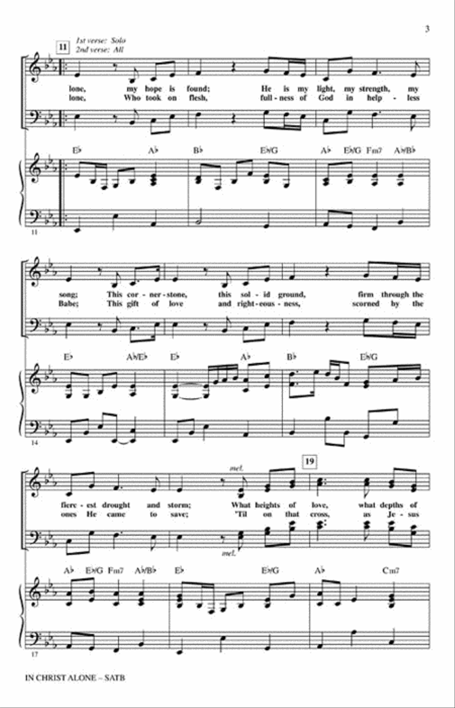 In Christ Alone (with The Solid Rock) Choir scores gallery preview page 3