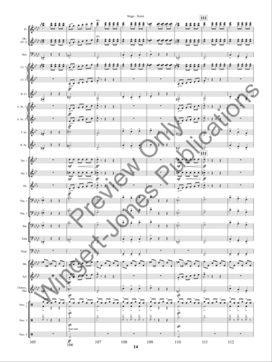 Siege (Score) Concert Band scores gallery preview page 17