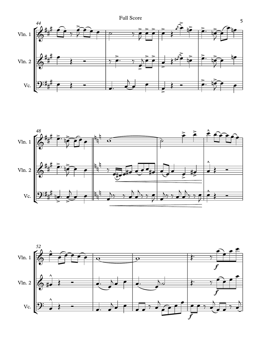 Siboney Siboney String Trio scores gallery preview page 5