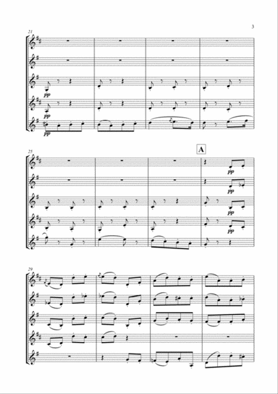 Les Dragons d'Alcala (from Carmen) for Clarinet Choir Clarinet Choir scores gallery preview page 4