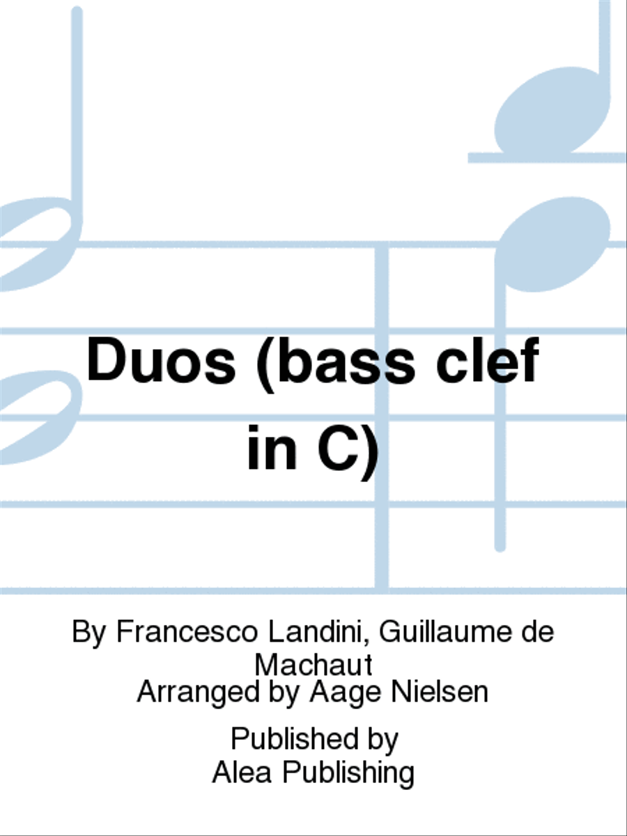 Duos (bass clef in C) Bass Clef Instrument scores gallery preview page 1