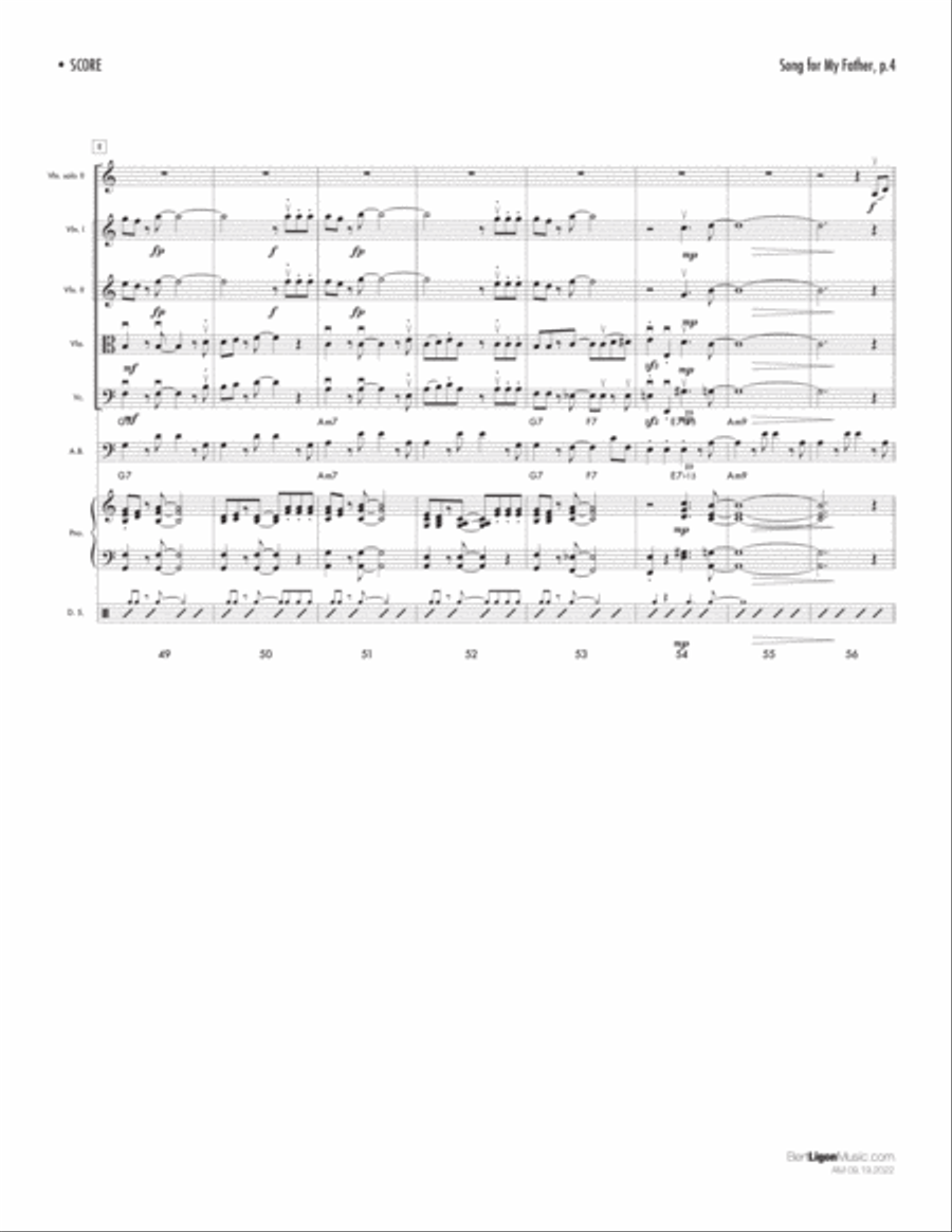 Song For My Father Set of Parts scores gallery preview page 4