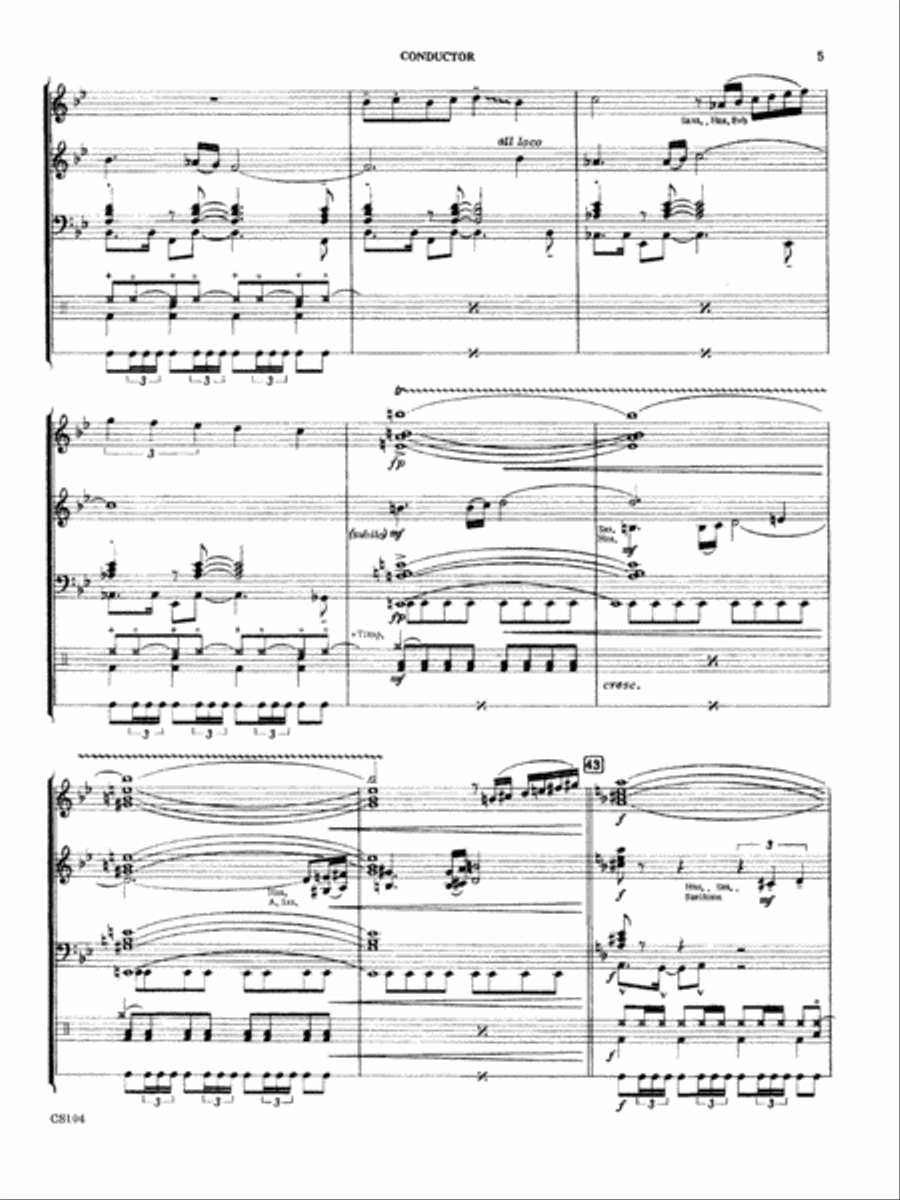 Spanish Fever Concert Band scores gallery preview page 5