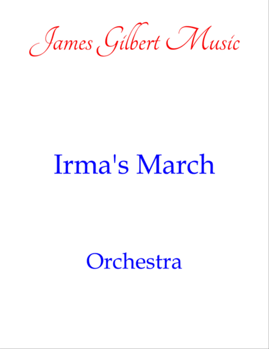 Irma's March Full Orchestra scores gallery preview page 1
