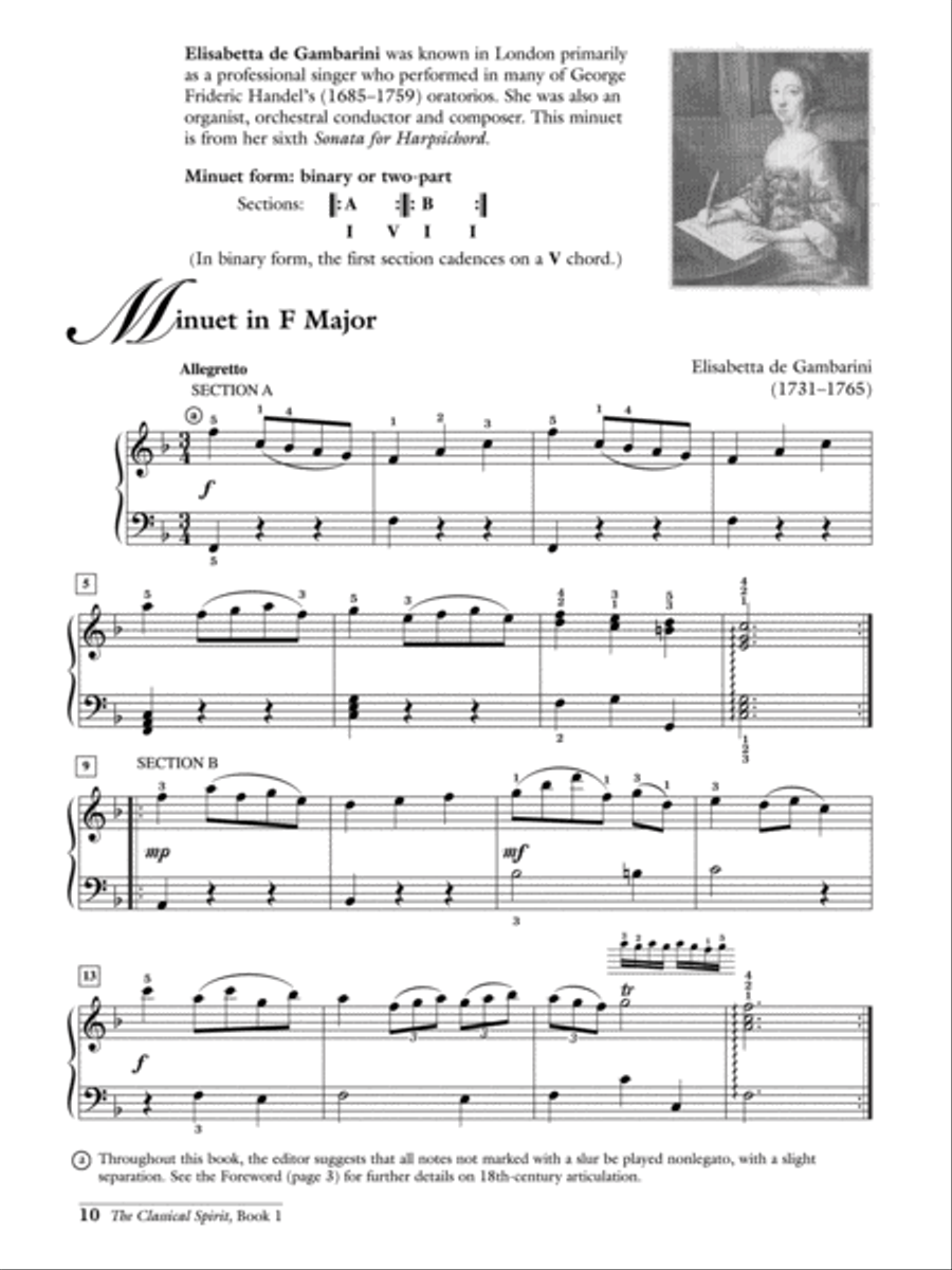 The Classical Spirit (1750--1820), Book 1 Piano Solo scores gallery preview page 4