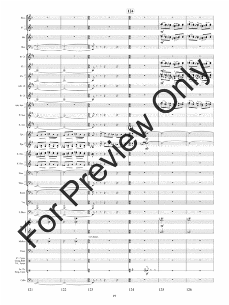 Festival Variations Concert Band scores gallery preview page 22