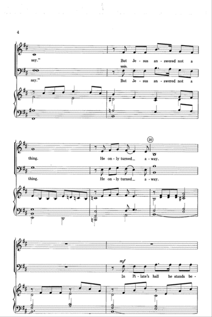 In Pilate's Hall In Pilate's Hall 4-Part scores gallery preview page 4