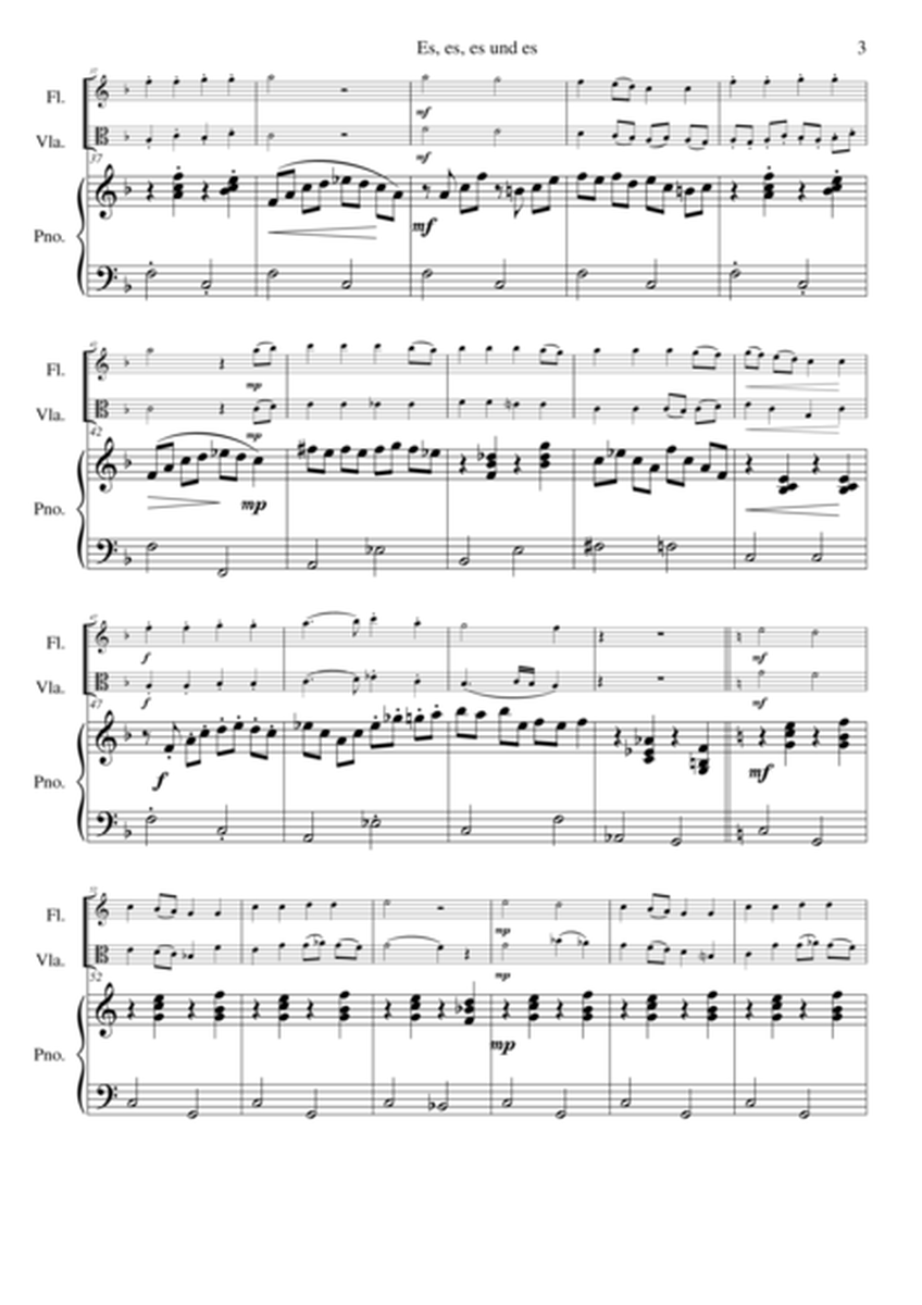 Es es es und es for flute, viola and piano image number null