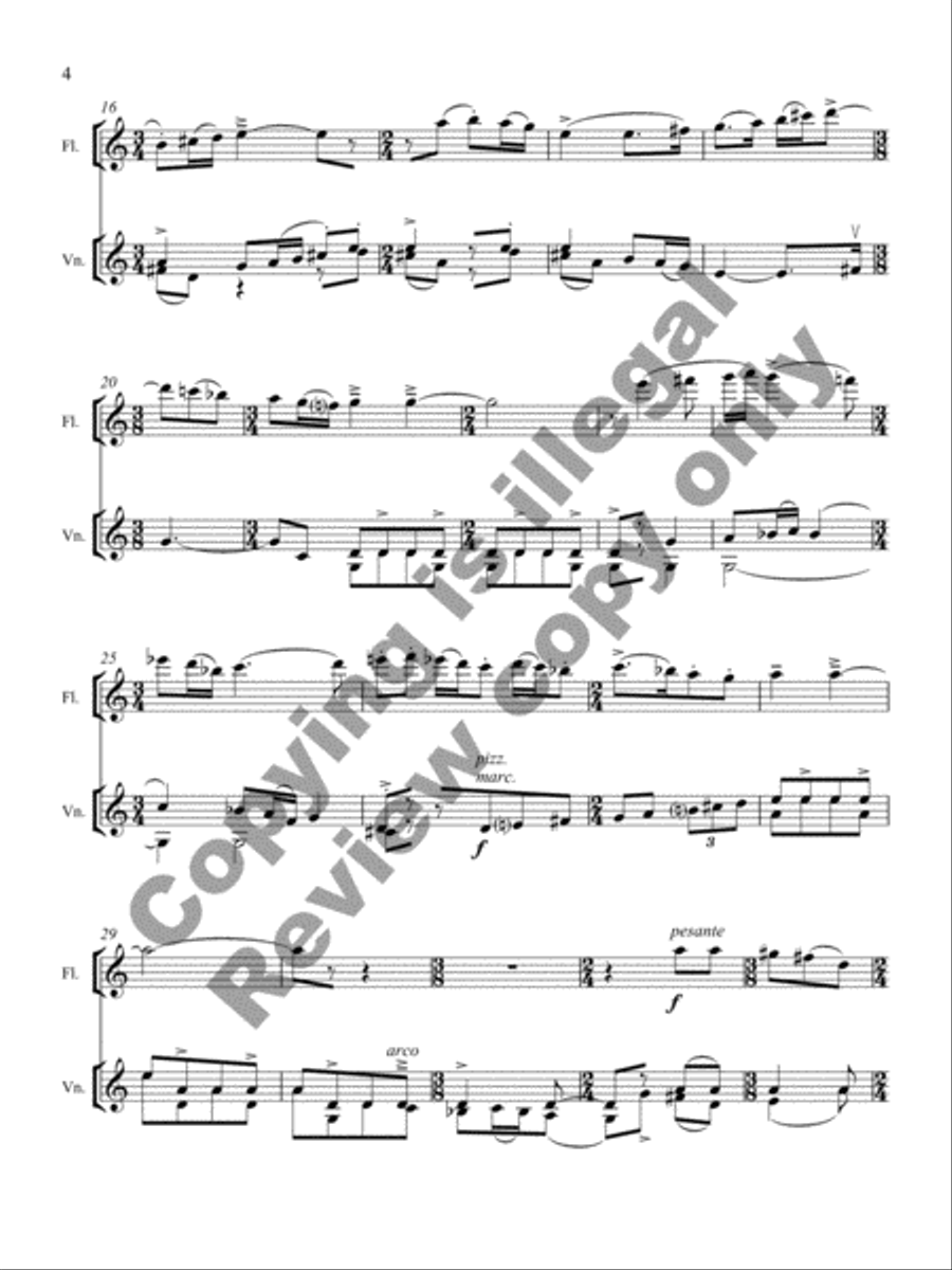 Partita Partita Flute scores gallery preview page 4